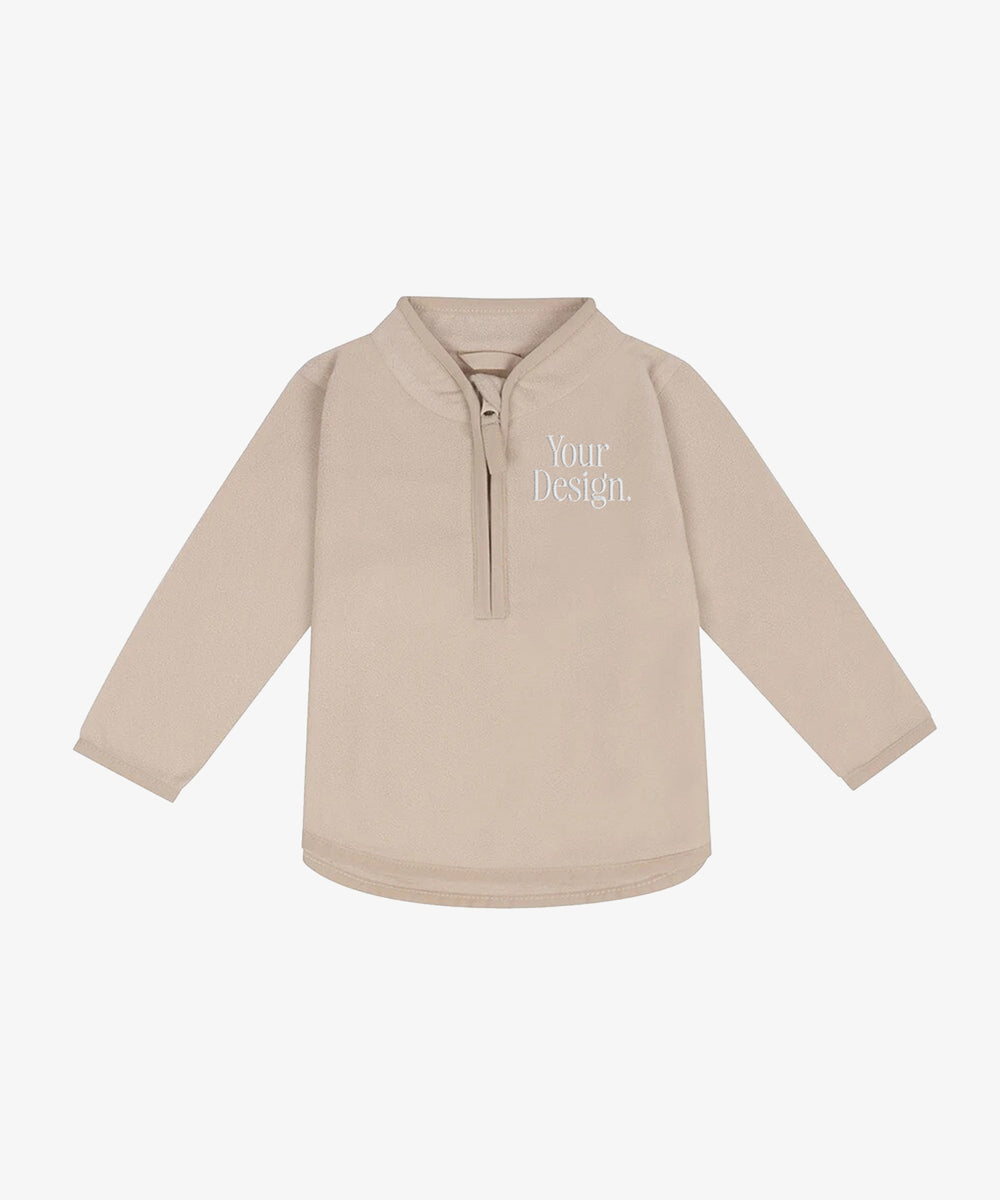 Personalised Baby Half Zip Fleece