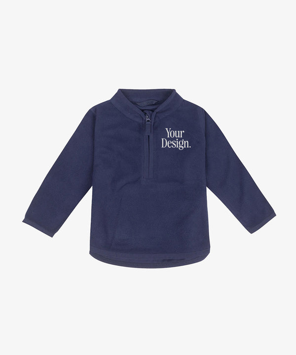 Personalised Baby Half Zip Fleece