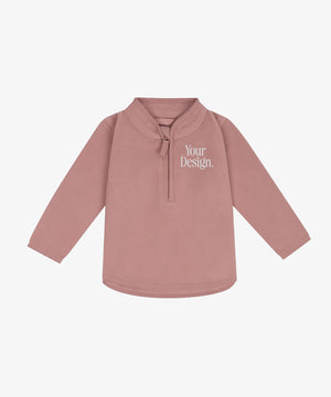 Personalised Baby Half Zip Fleece