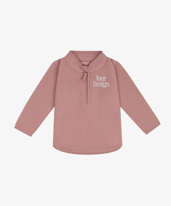 Personalised Baby Half Zip Fleece