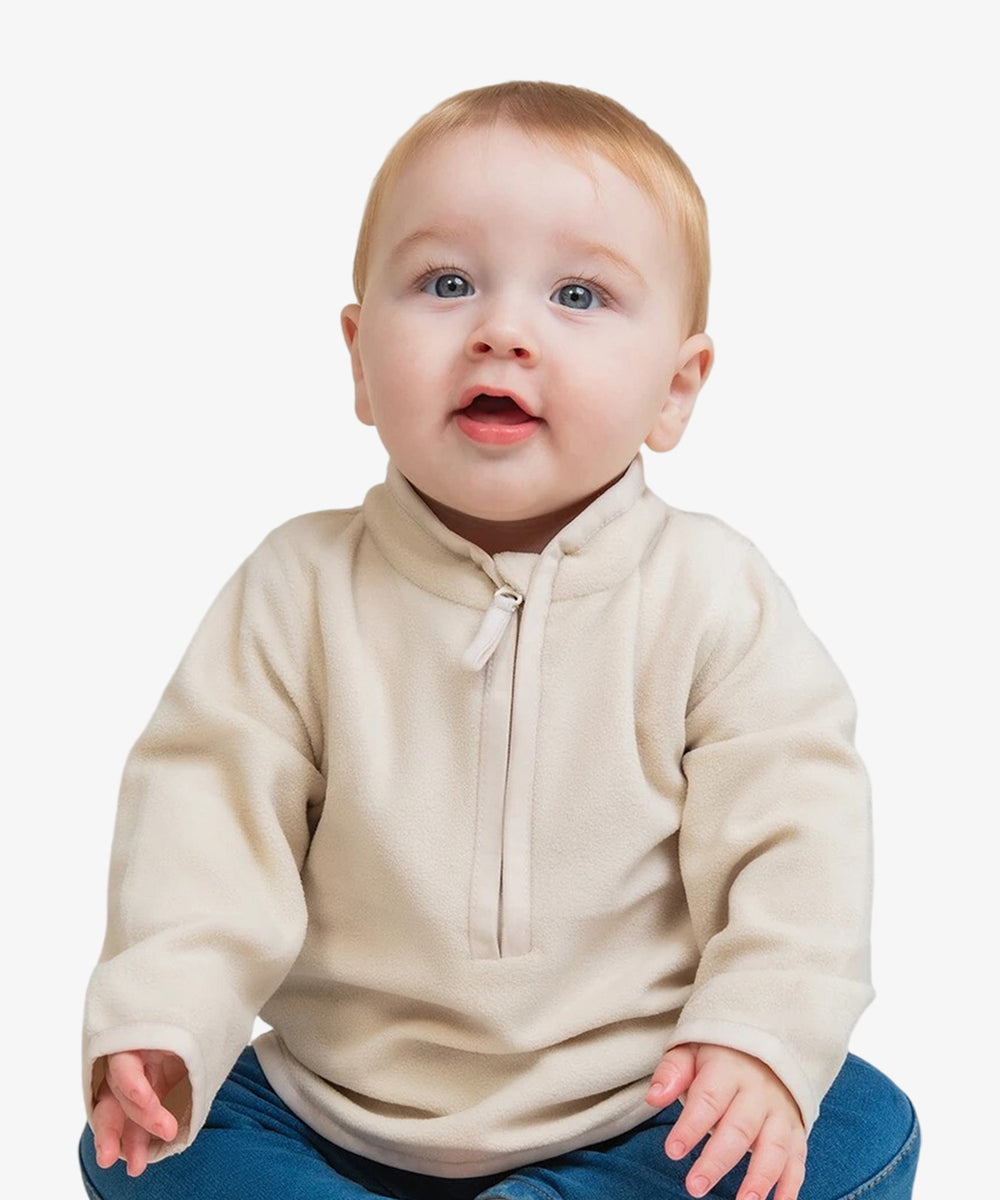 Personalised Baby Half Zip Fleece